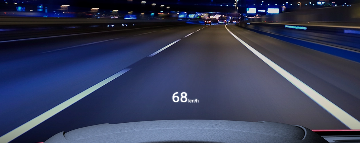 Pantalla de Manejo Head Up Display (HUD)